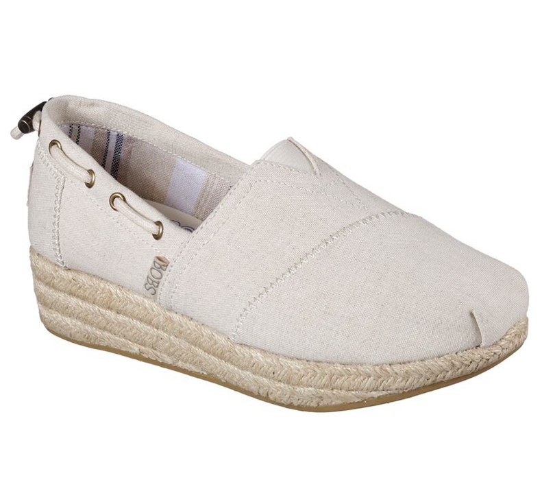 Skechers Dam Beige Kilar Skor - Bobs Highlights - Set Sail - Sverige (UXTDN-7856)